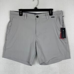 NWT Travis Mathew Men's 34 Wanderlust Shorts Performance Stretch Gray Rip Stop